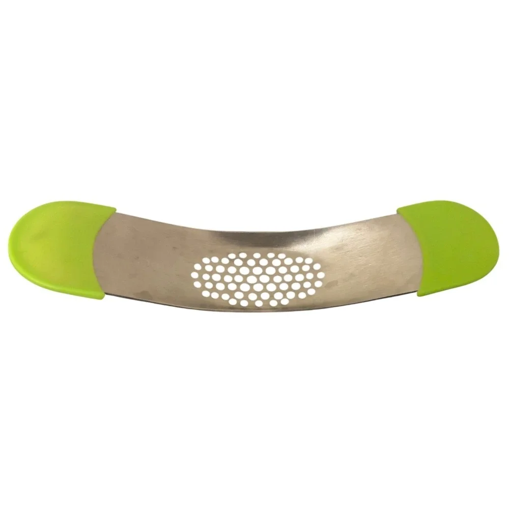 Yarmosh | Garlic Press Rocker Mincer | Stainless Steel | Silicone Grips 7.5